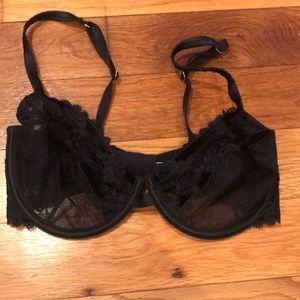 Victoria’s Secret black sheer bra.